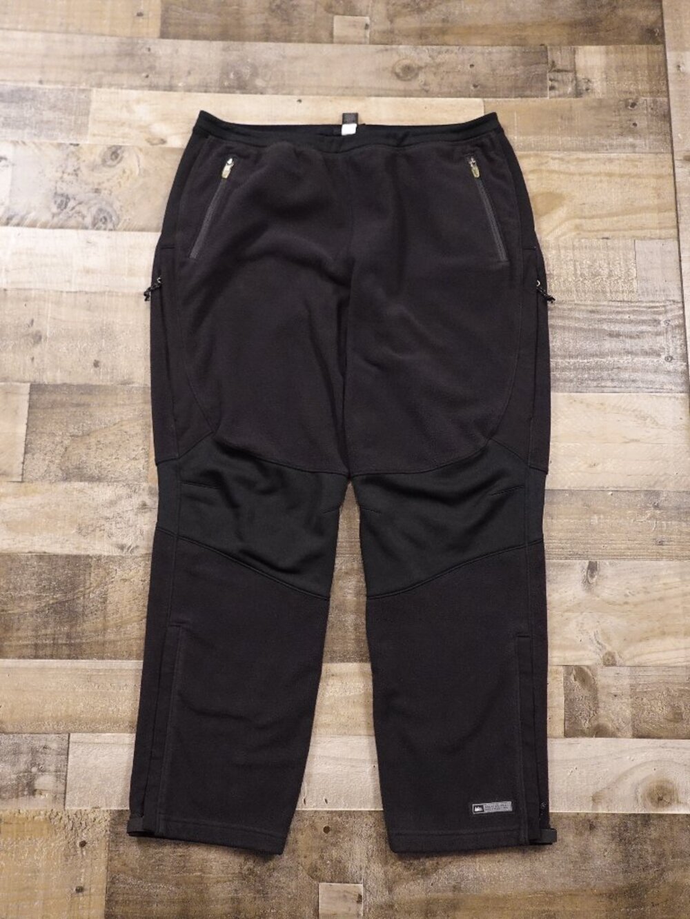 REI Polartec Fleece Pants Women’s XL Black Outdoor Hiking‎ Trail Warm